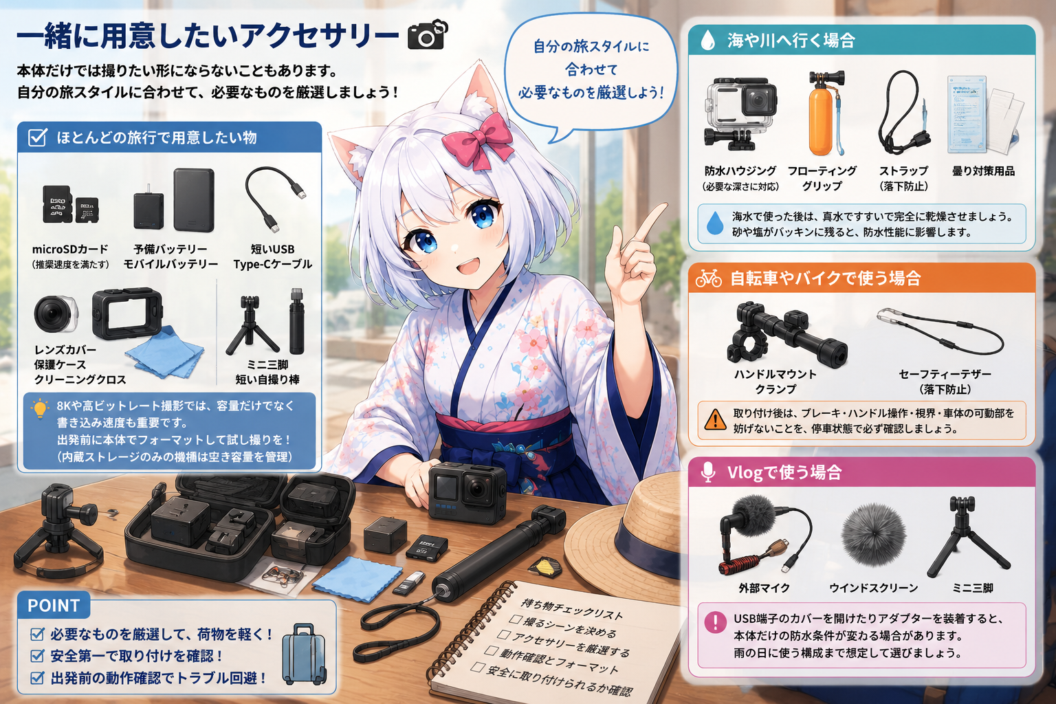 一緒に用意したいアクセサリー
