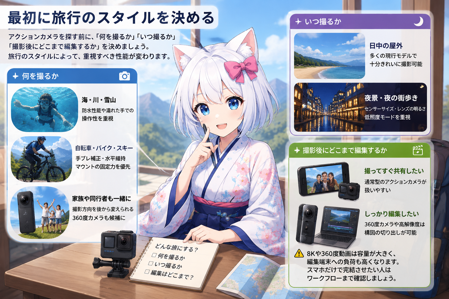 最初に旅行のスタイルを決める
