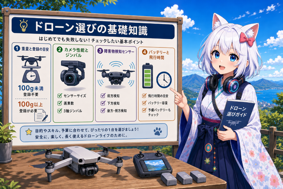 ドローン選びで確認したい基礎知識