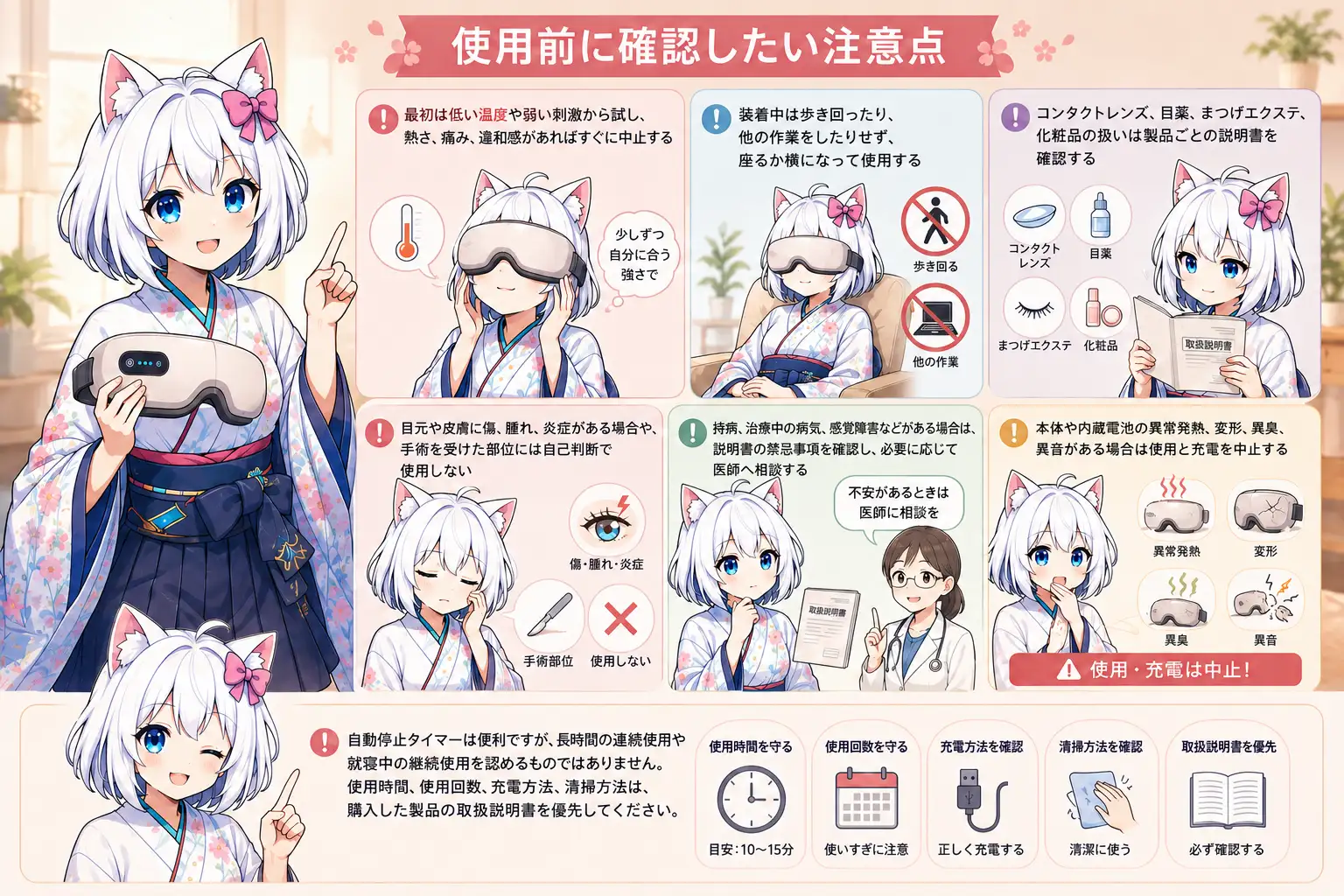 使用前に確認したい注意点
