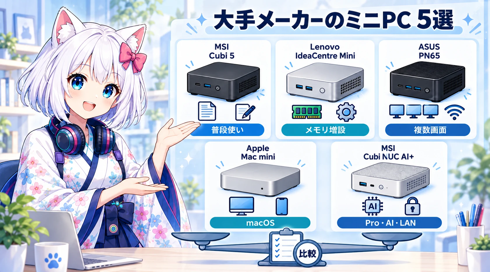 信頼性が売り！ 大手・老舗PCメーカーが販売するミニPC 5選
