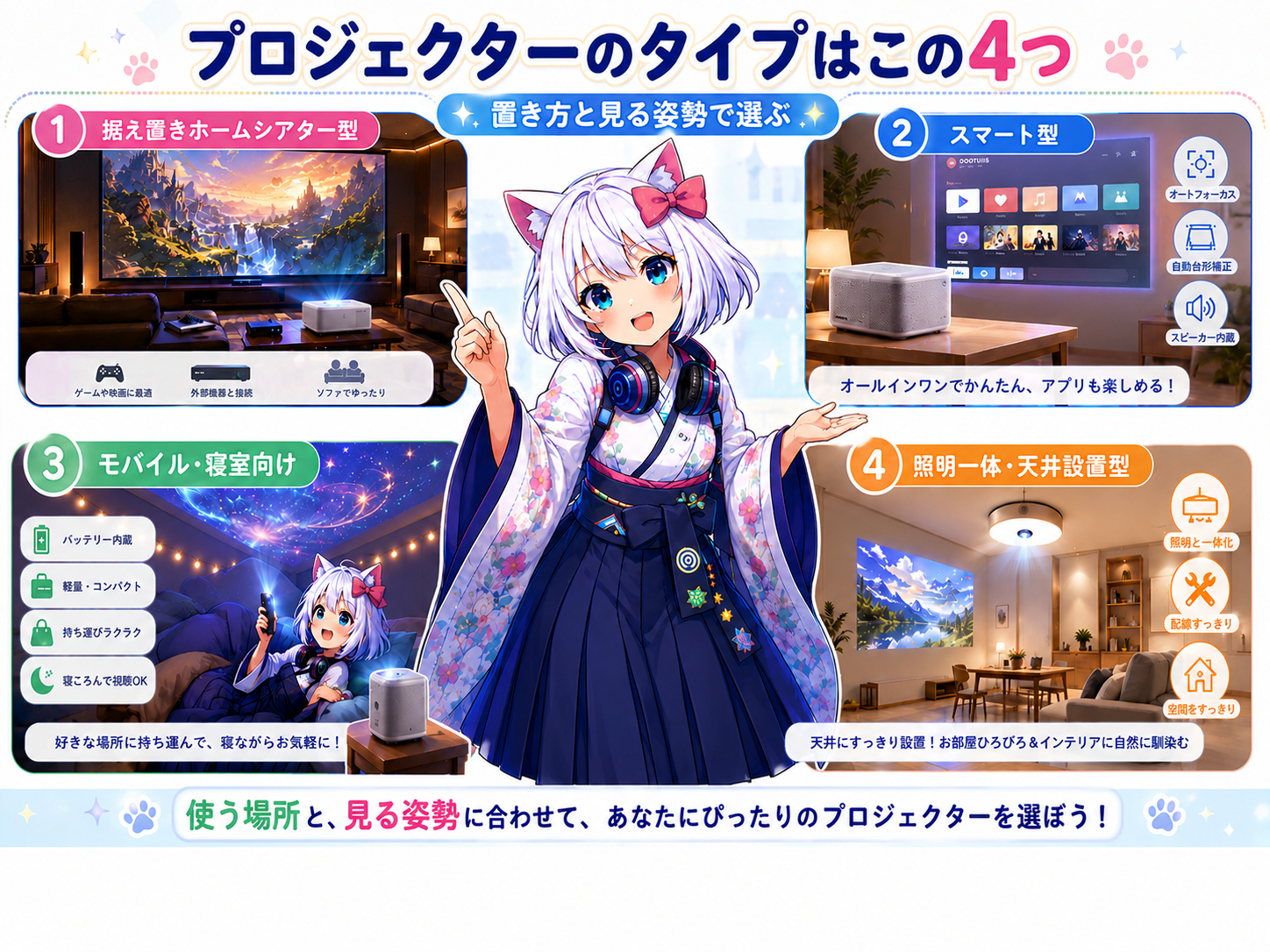 プロジェクターのタイプ整理
