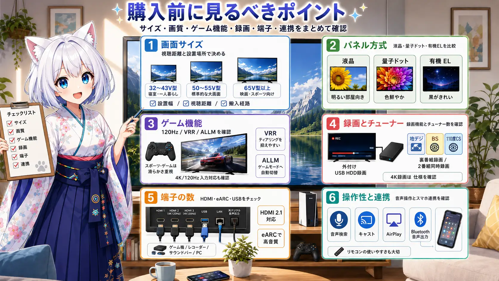スマートテレビを購入前に見るべきポイント